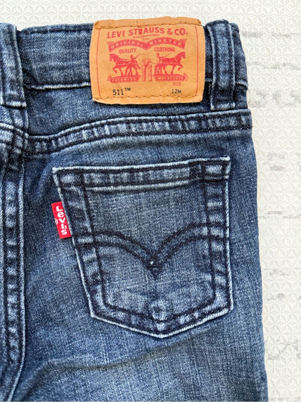 Levi's Dark Blue 511 Slim Pocket Jeans